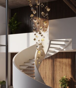 pyrite staircase | installation of 81 pcs