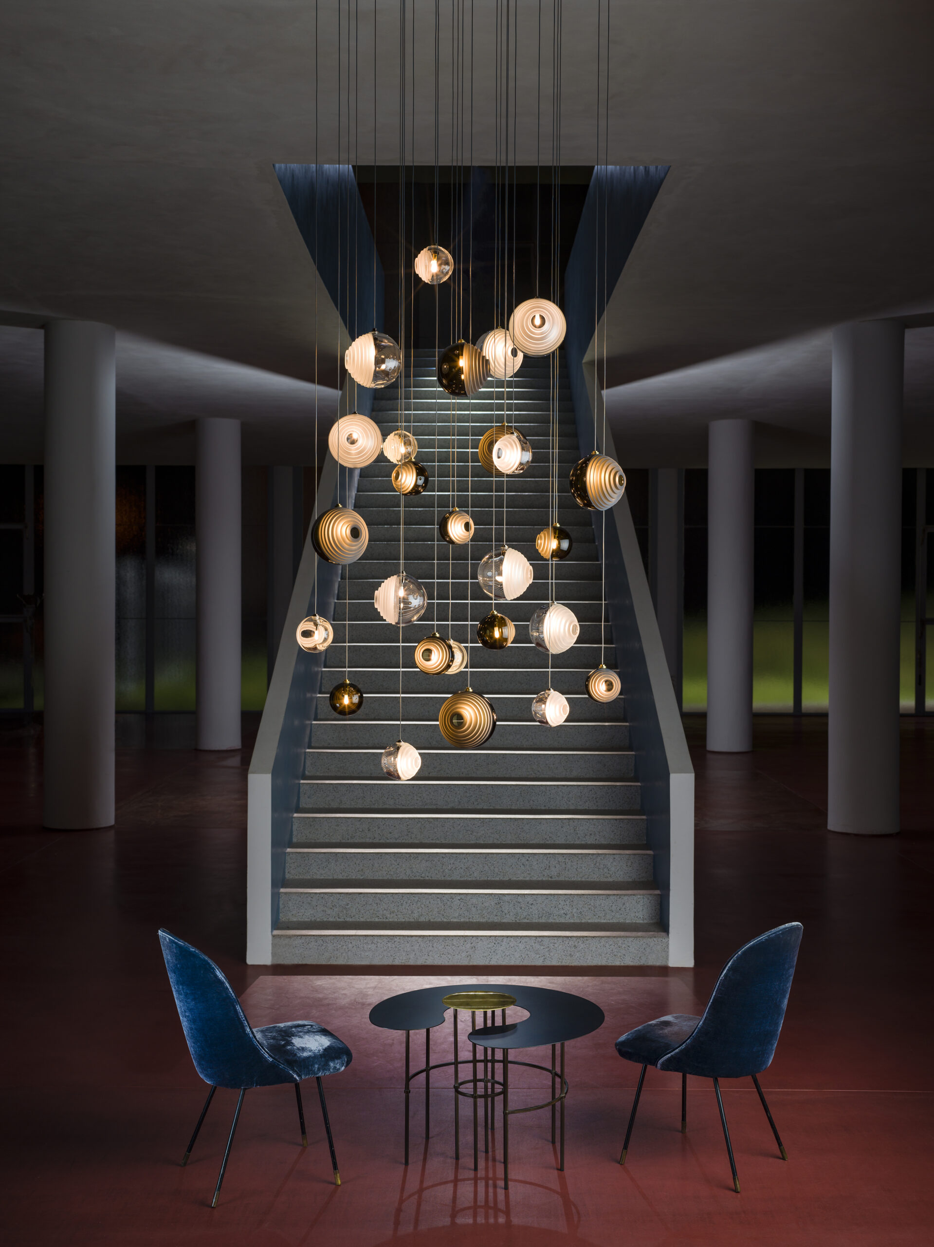 dark bright star chandelier 12 pcs 12x dark Bomma