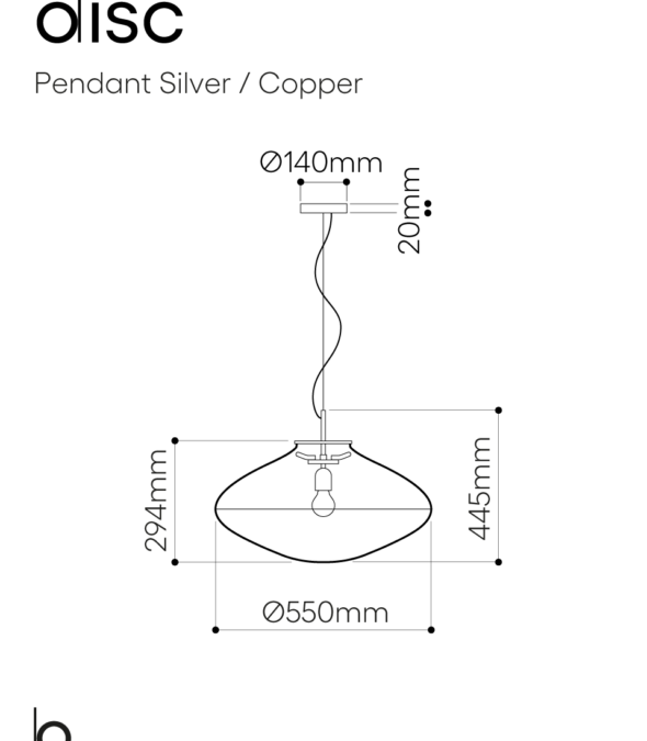 Disc-Pendant-Silver,-Copper