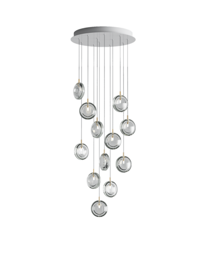 LENS_chandelier_12pcs_clear