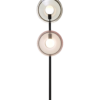 orbital floor lamp / venus pink / polaris white / black fitting
