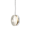 orbital pendant / polaris white / patina gold