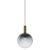 divina pendant / smoke / brushed gold