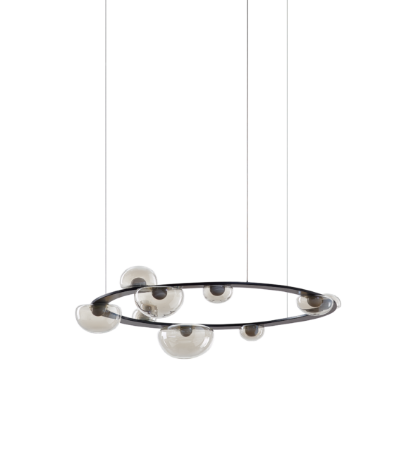 BOMMA_Dew_Drops_Circle_product_photos_brushed_black_clear_glass_off