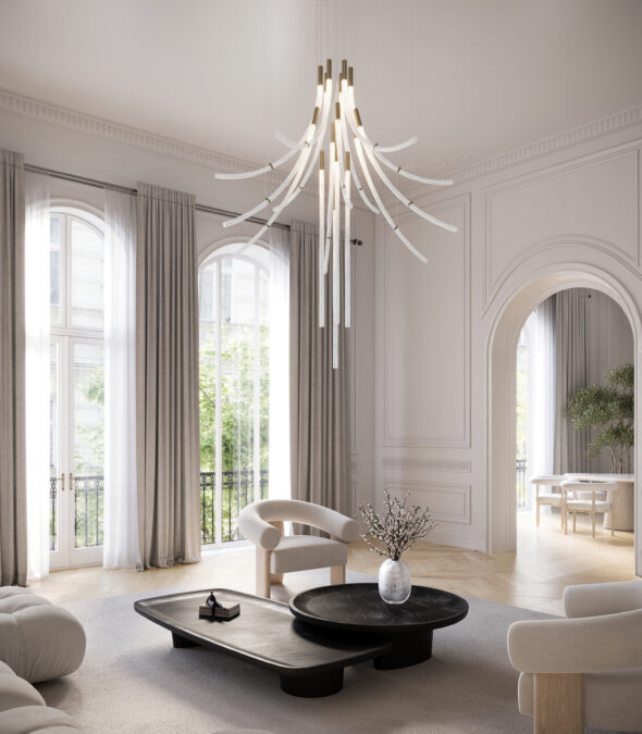 BOMMA_Flare_Chandelier_living_room_16pcs