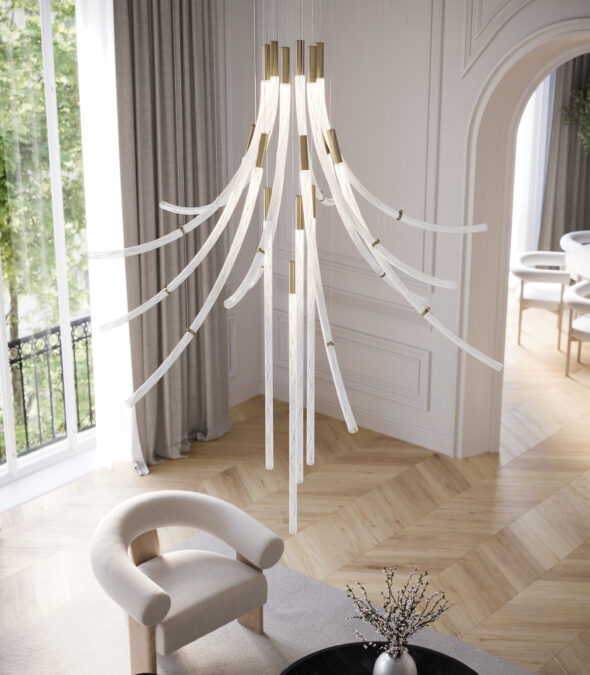 BOMMA_Flare_Chandelier_living_room_16pcs_detail