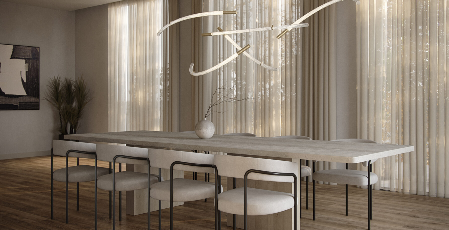 BOMMA_Flare_lighting_Residential_Dining_archi CGI