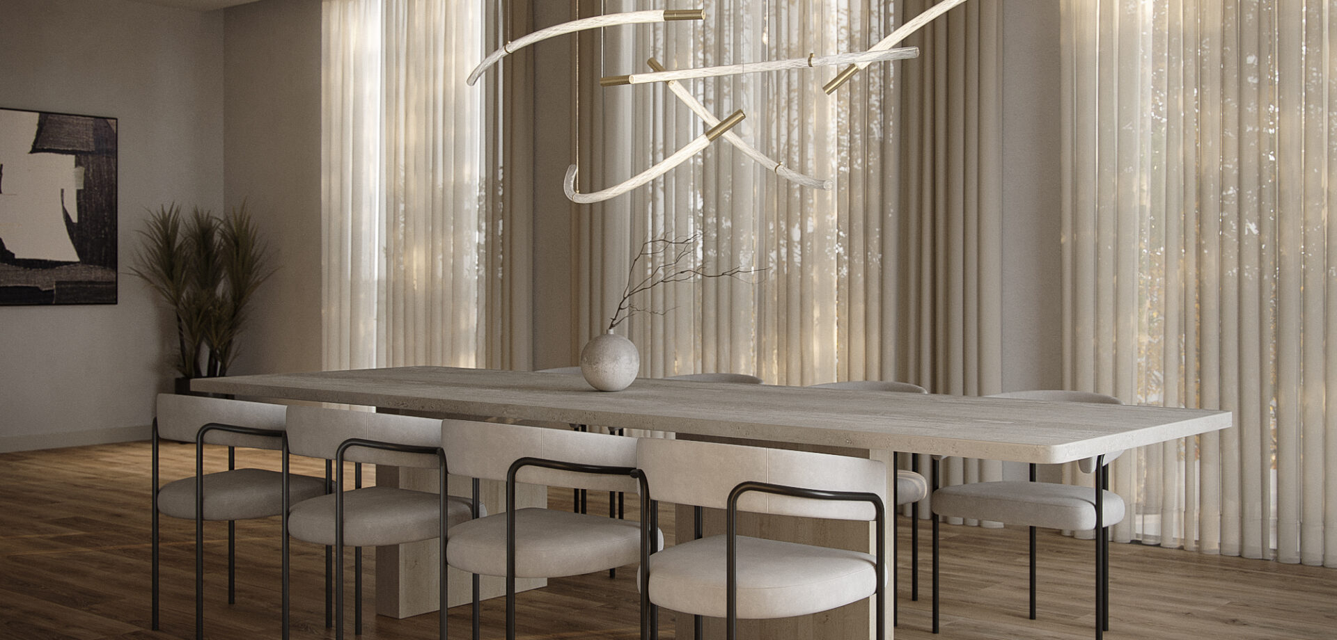 BOMMA_Flare_lighting_Residential_Dining_archi CGI