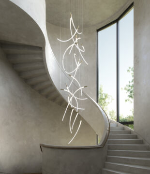 Flare | illuminated concrete staircase installation